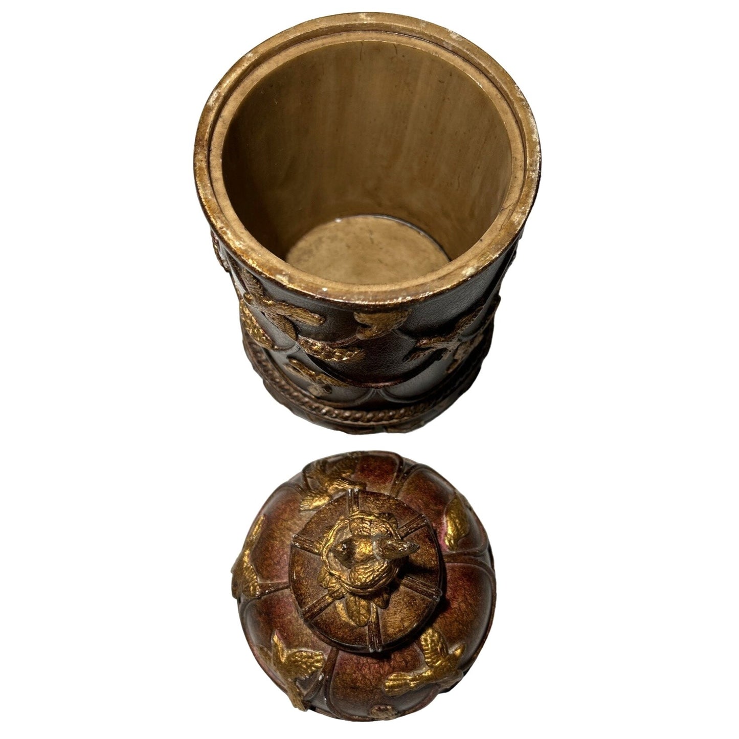 UNIQUE, ANTIQUE STYLE Gorgeous Bird and Nest Designed Urn