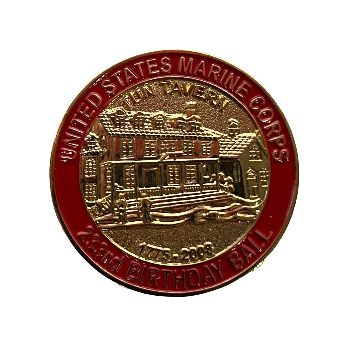 Lot of 4 US Marine Corps 4th Maintenance Battalion - Marine Corps Ball Challenge Coins