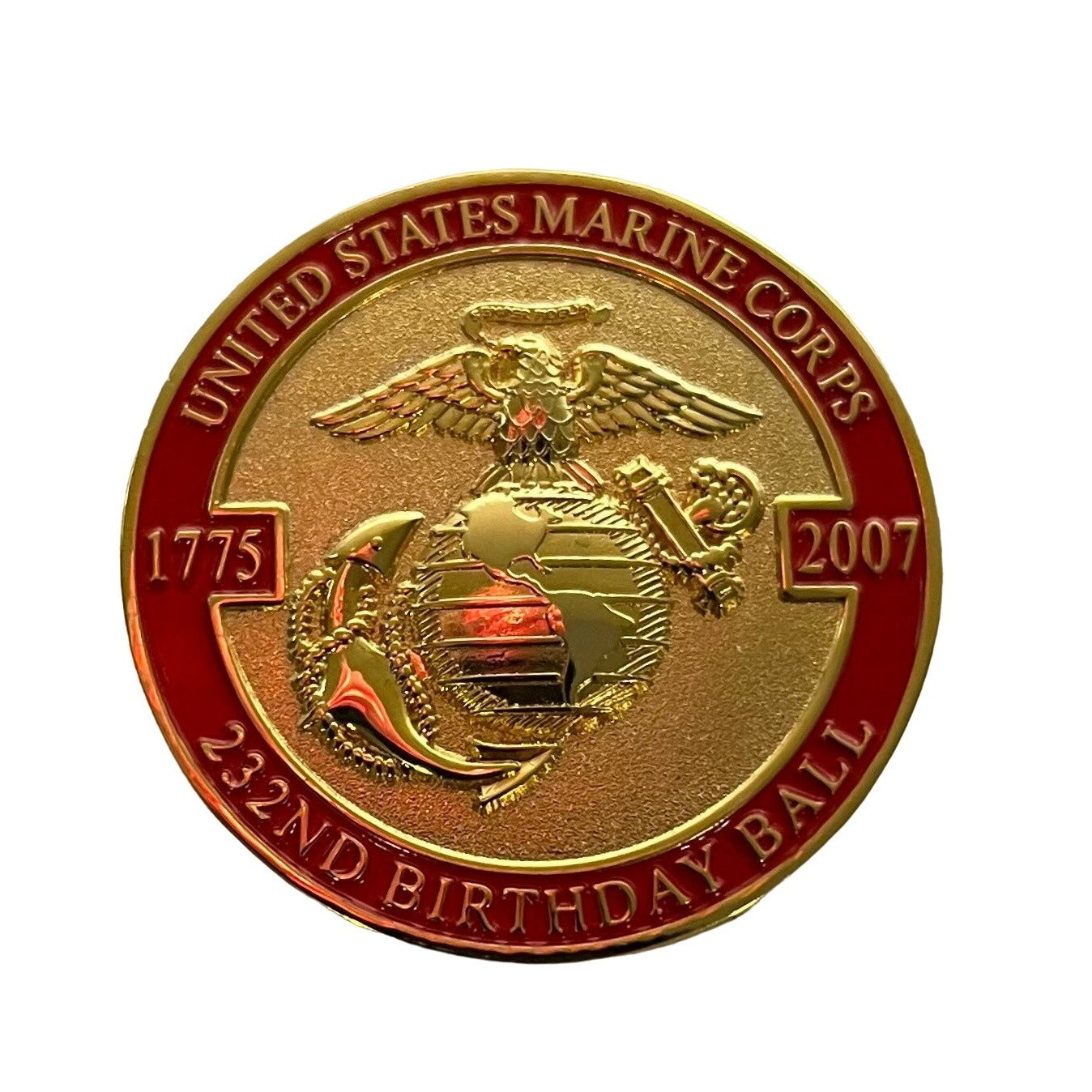 Lot of 4 US Marine Corps 4th Maintenance Battalion - Marine Corps Ball Challenge Coins